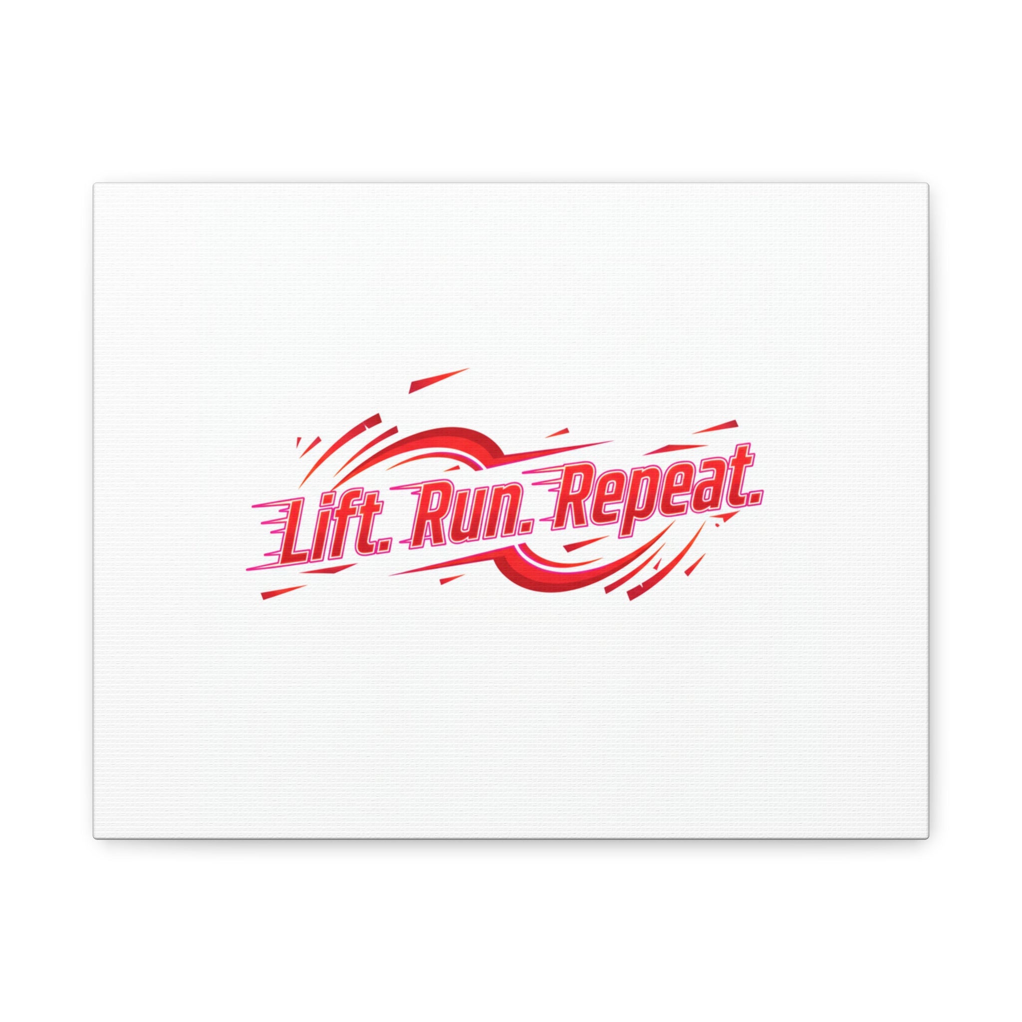 Lift Run Repeat Canvas | Fitness Wall Art, Gym Motivation