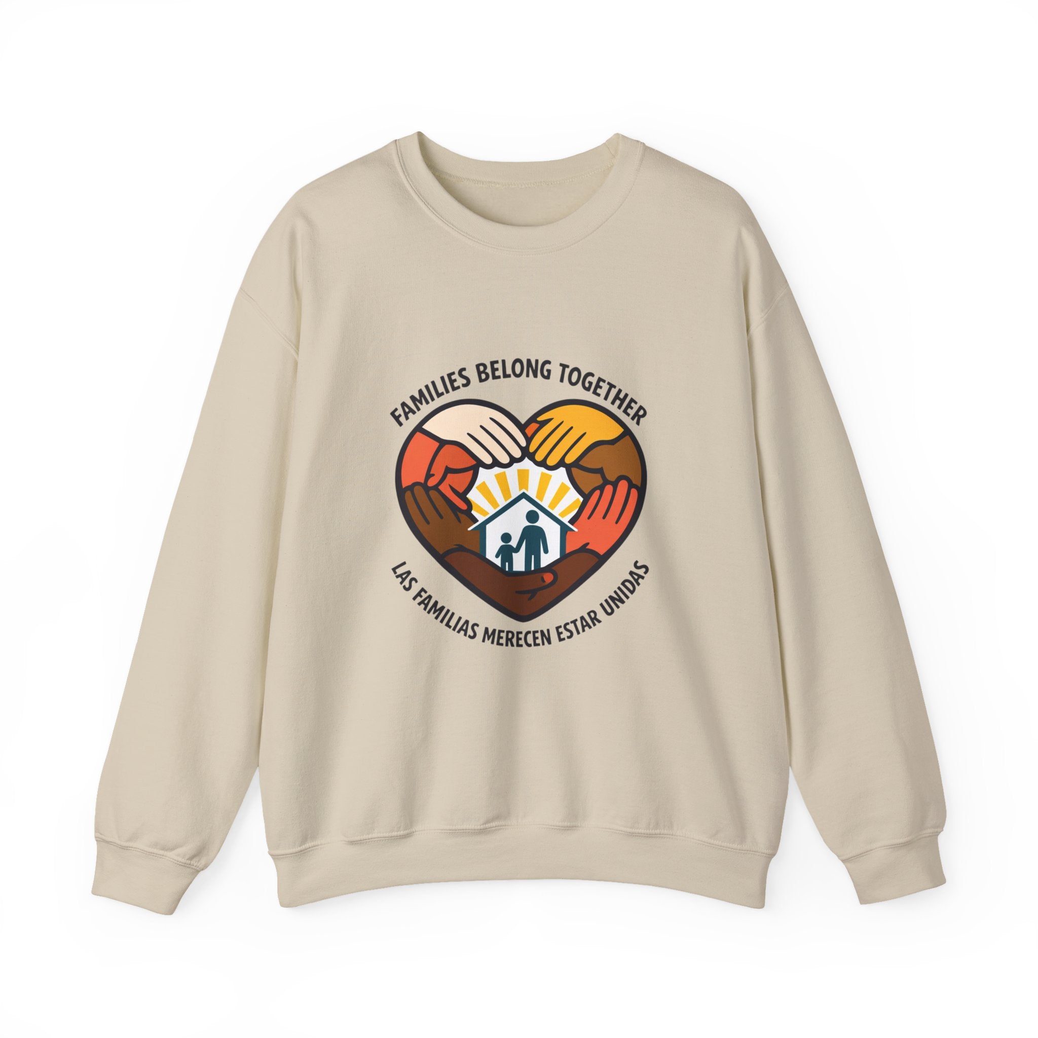 Families Belong Together Sweatshirt | family unity, immigrant rights, solidaridad
