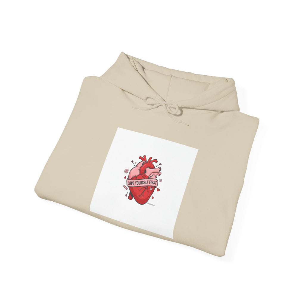Snarky Heart Graphic Hoodie | anti love graphic, punk Valentine design
