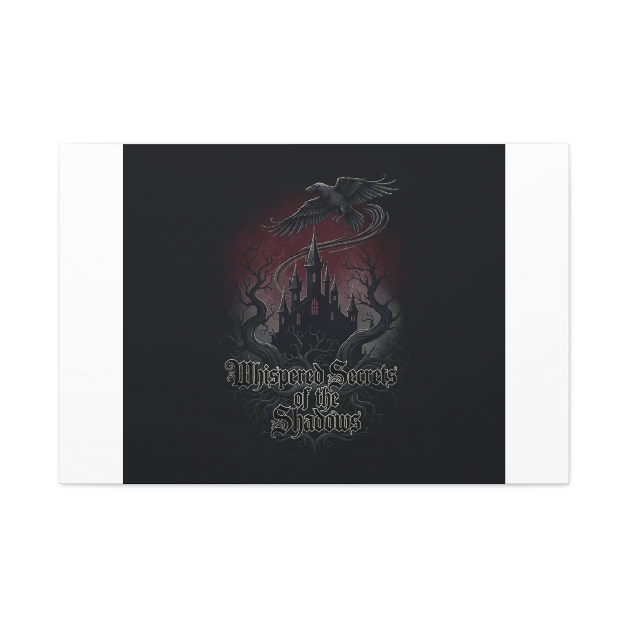 Whispered Secrets of the Shadows Castle Wall Art, Matte Canvas | Gothic Medieval Decor