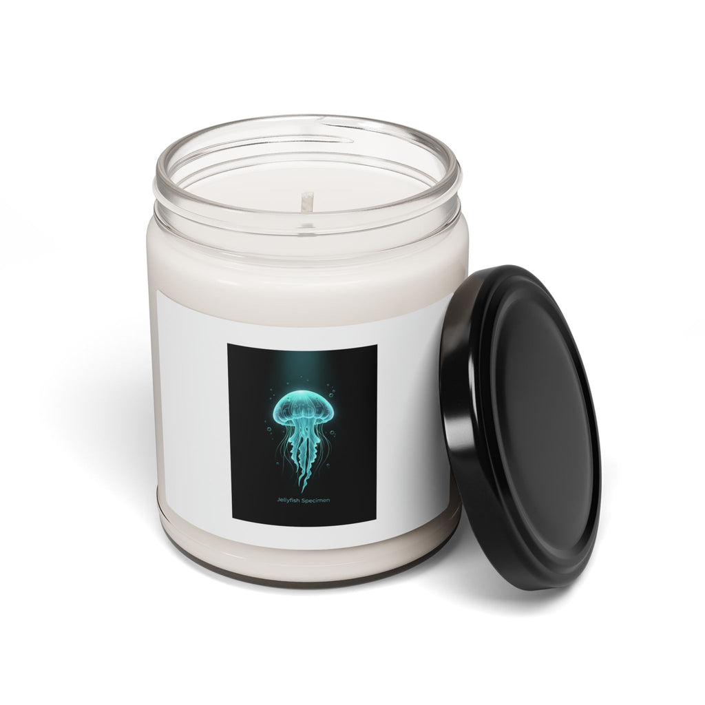 Bioluminescent Jellyfish Candle | Scented Soy Candle, Neon Deep Sea Aesthetic