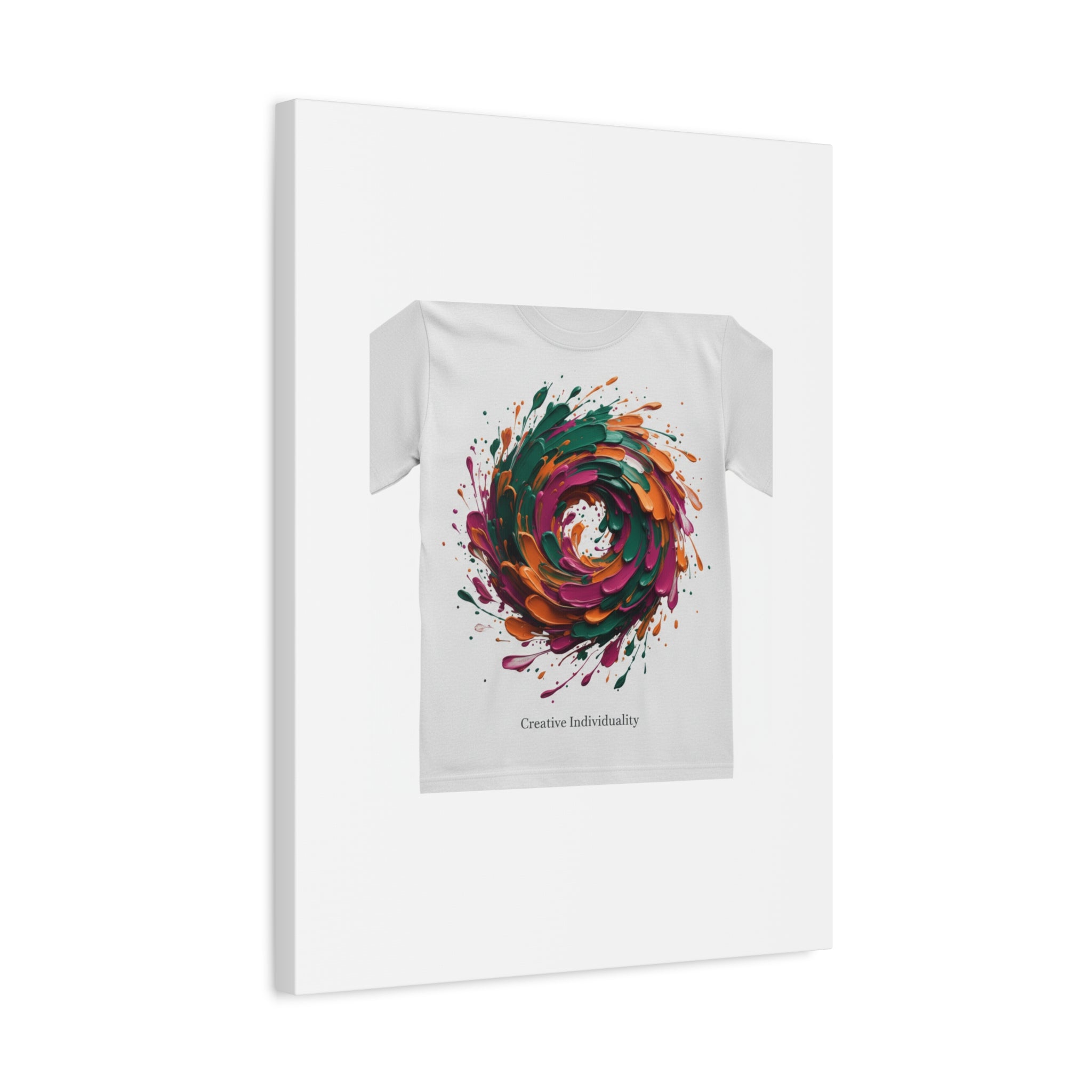 Painterly Abstract Floral Swirl Canvas | Matte Stretched Canvas