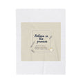 Believe in the Process Blanket | Note to Self, Post‑It Style Analogue Reminder