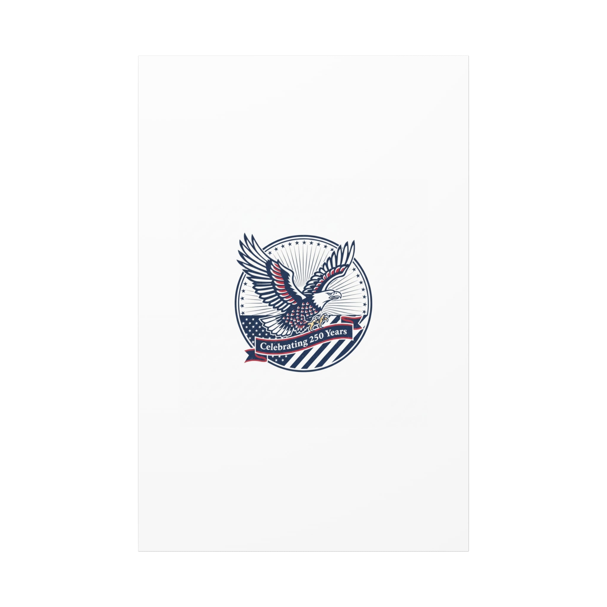 250th Anniversary Eagle Emblem Canvas | Semiquincentennial Americana