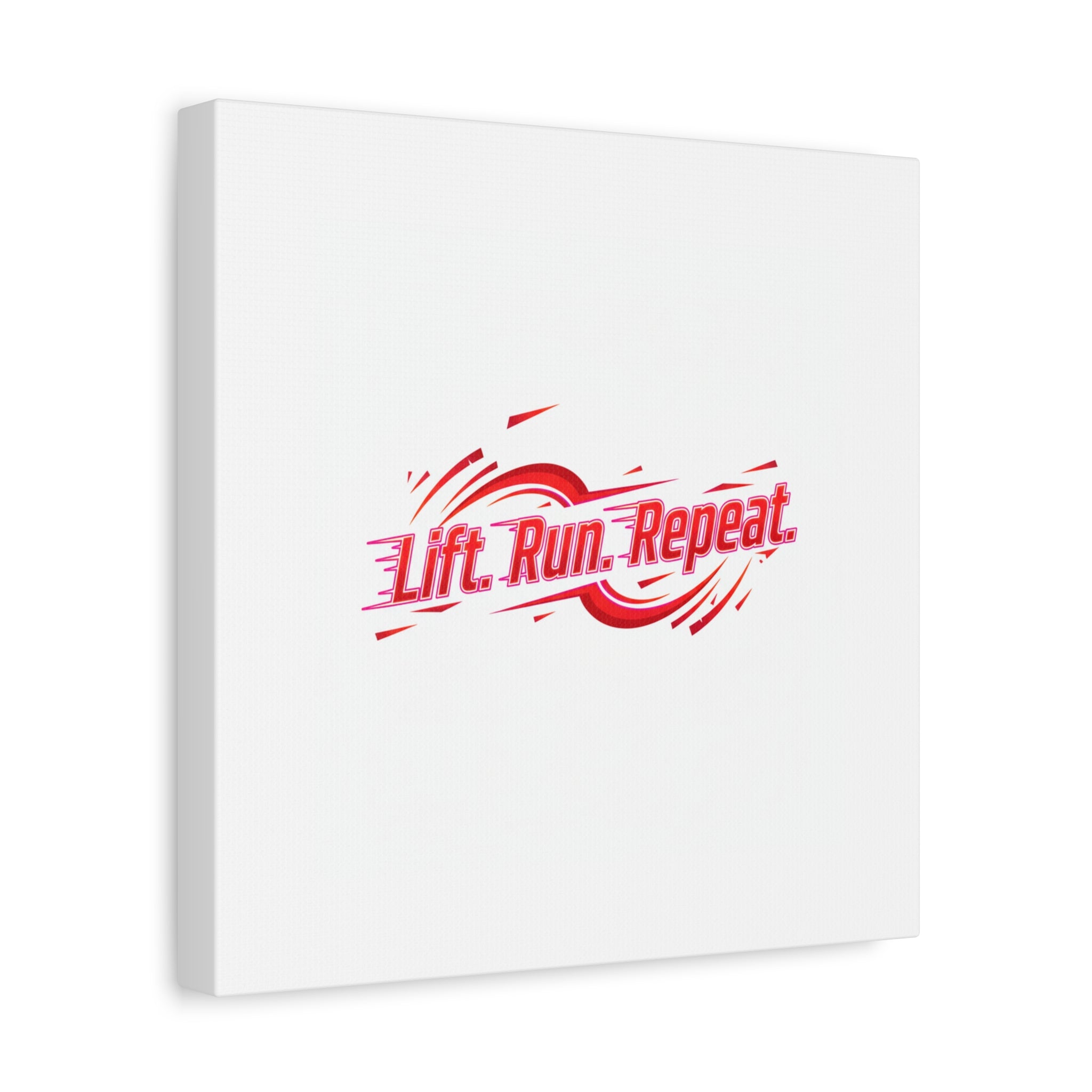 Lift Run Repeat Canvas | Fitness Wall Art, Gym Motivation