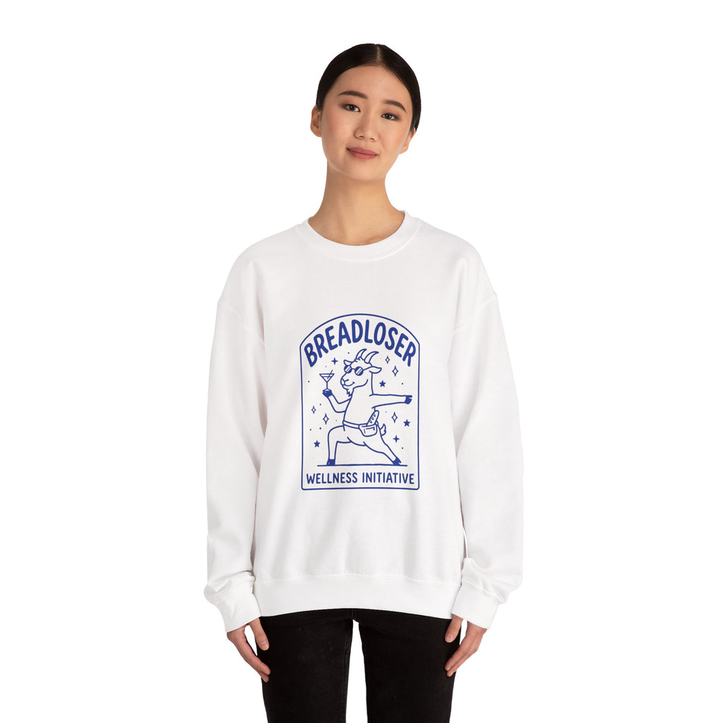 BREADLOSER doodle crewneck Sweatshirt | Primary Breadloser burnout humor
