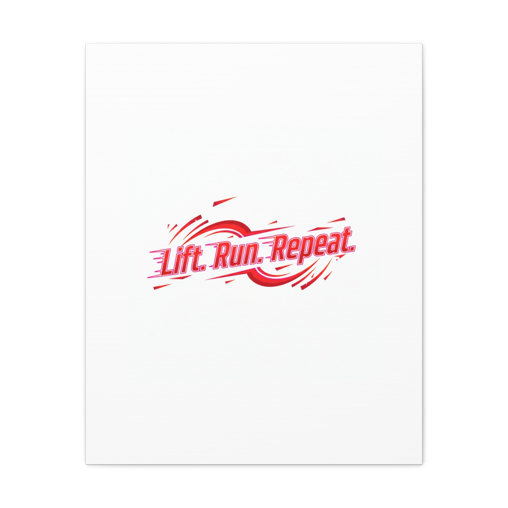 Lift Run Repeat Canvas | Fitness Wall Art, Gym Motivation