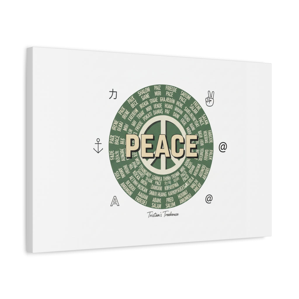 Peace doodle canvas | hand drawn sketch aesthetic, handwritten message
