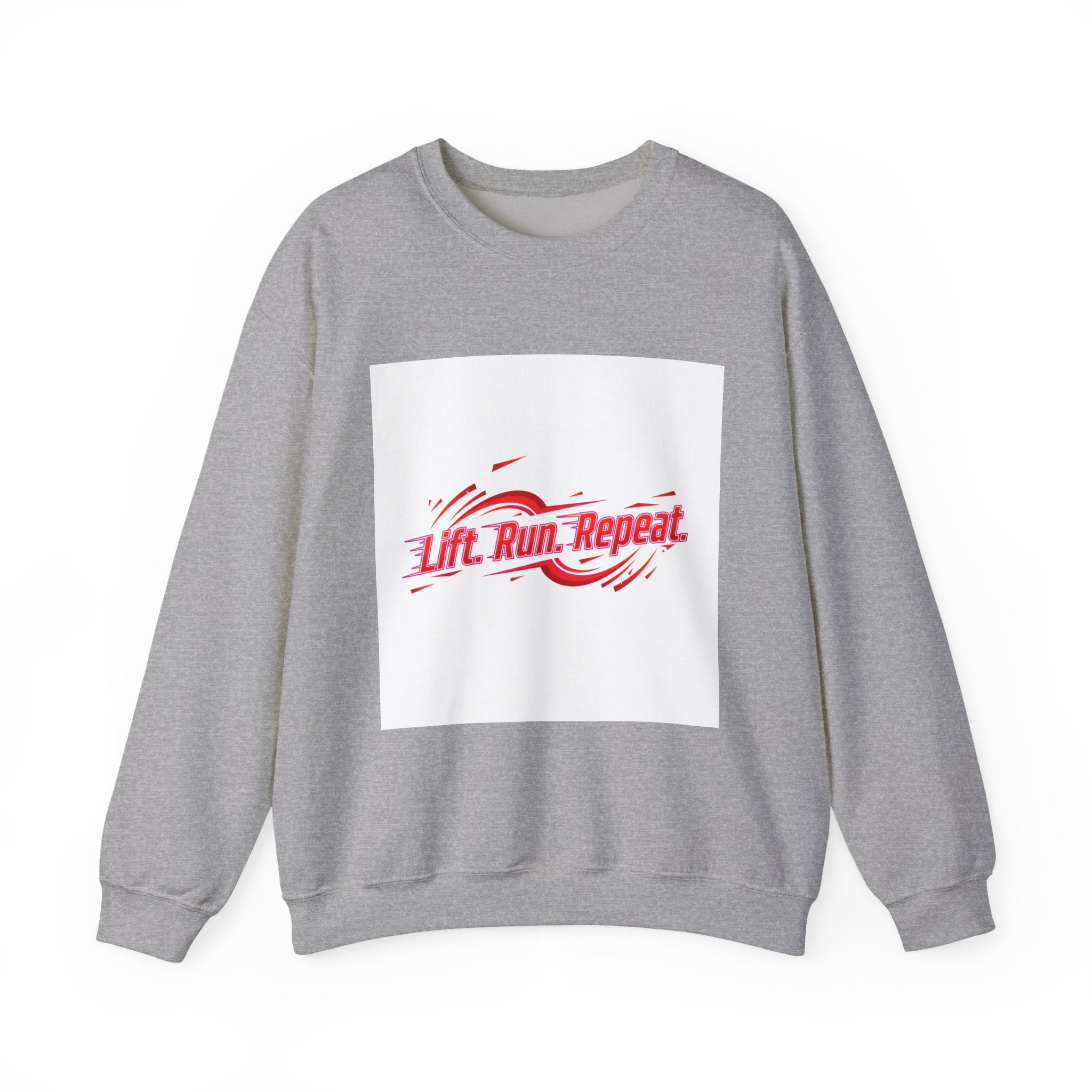 Lift. Run. Repeat. Sweatshirt | Fitness Shirt, Gym Motivation Activewear