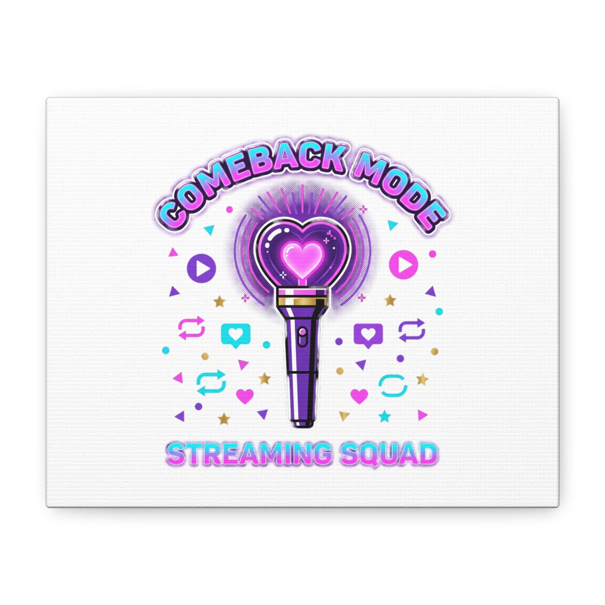 Comeback Mode Lightstick Canvas | K-pop Comeback, Streaming Squad
