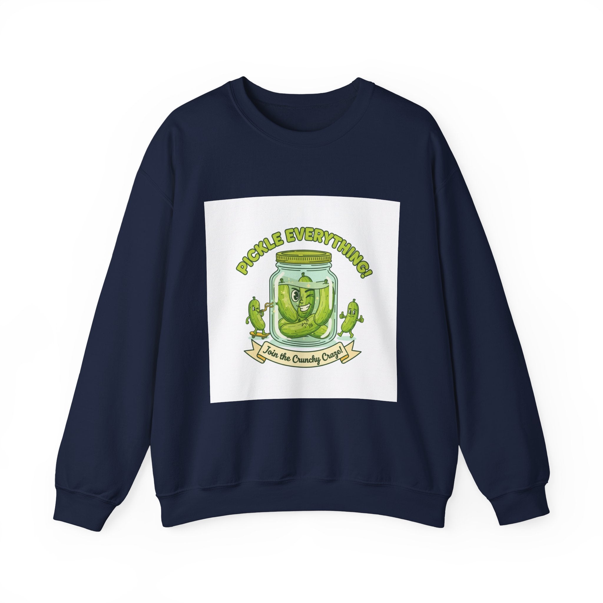 Pickle Everything jar crewneck | pickle lover sweatshirt, brine design