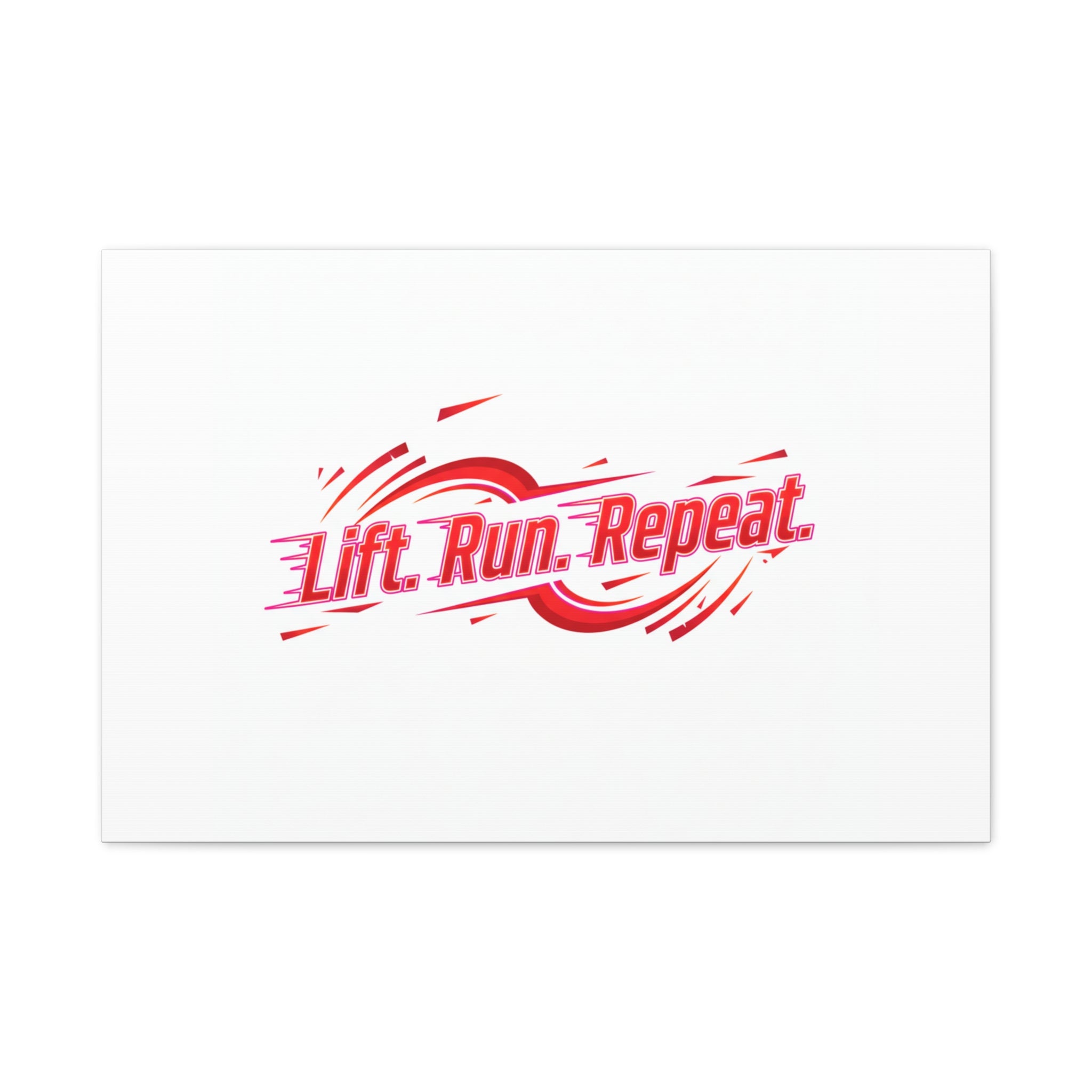 Lift Run Repeat Canvas | Fitness Wall Art, Gym Motivation