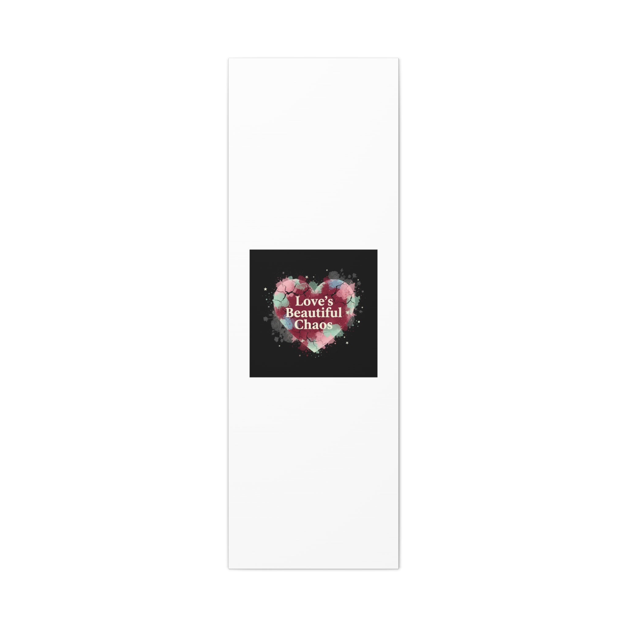 Love's Beautiful Chaos Canvas Print | Soft Grunge Hearts, Distressed Heart Art