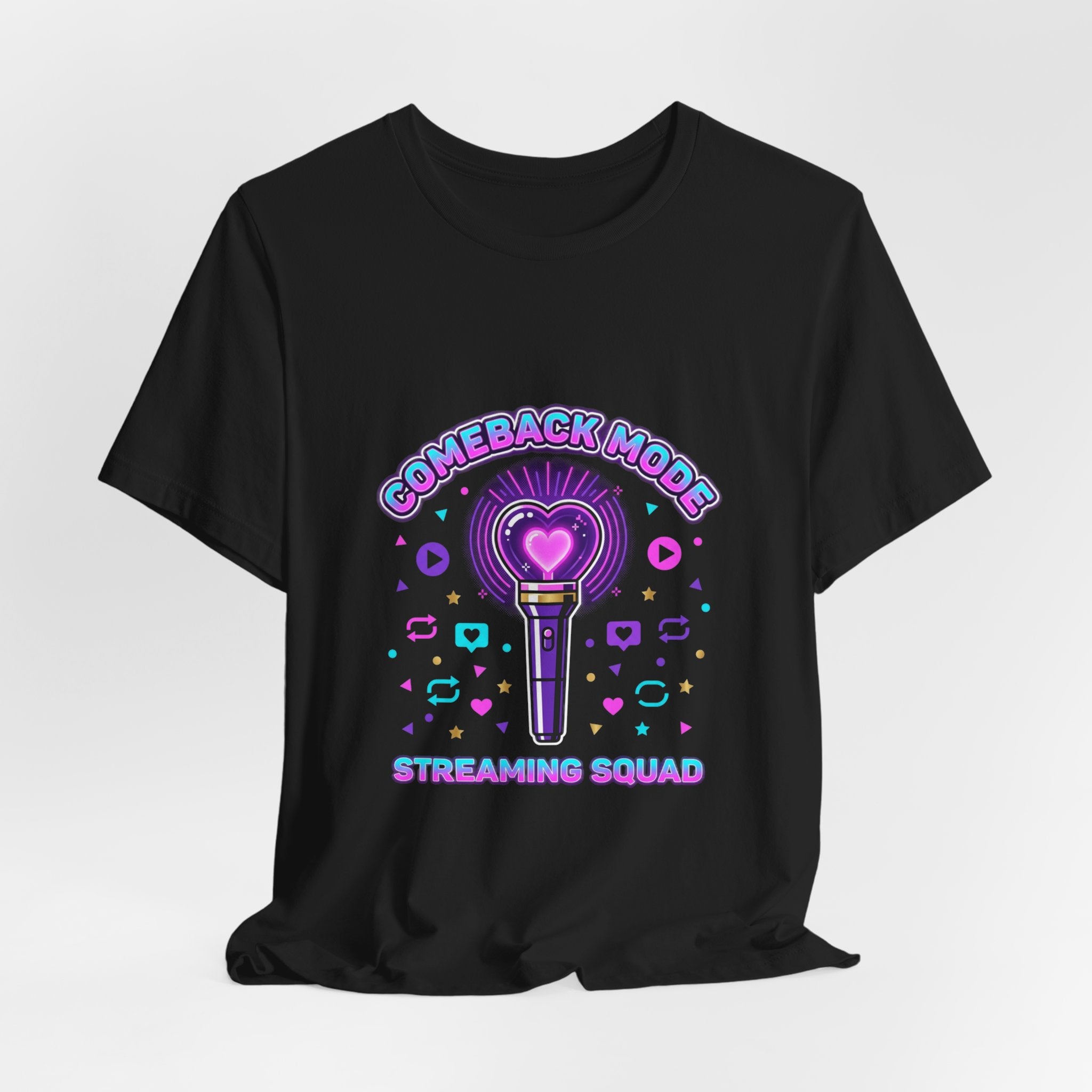 Comeback Mode Lightstick Tee | K-pop comeback, streaming squad