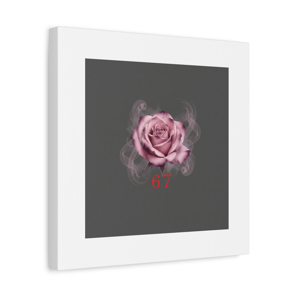 6 7 Valentine's Canvas | Viral Gothic Rose Wall Art | 6 7 Meaning Dark Romance