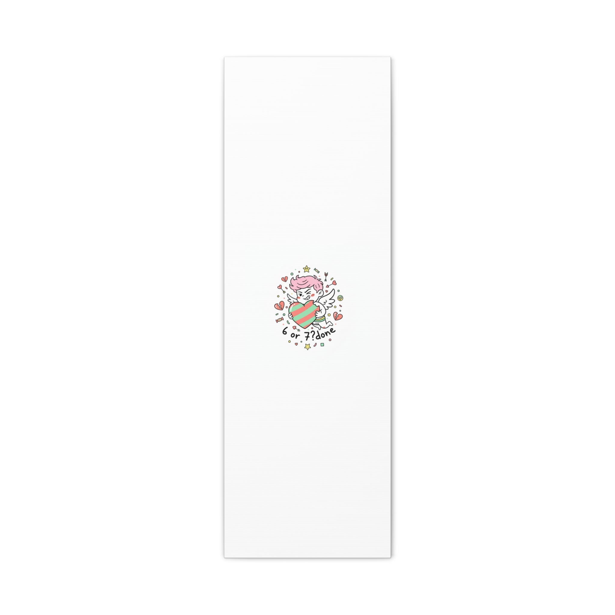 Weird Cupid heart illustration Canvas | Weird Valentine, quirky chaotic love