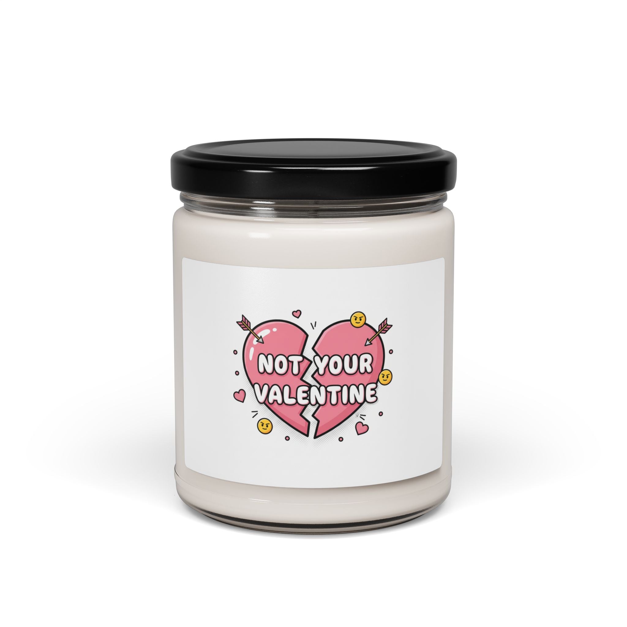 Not Your Valentine Soy Candle, ironic valentines | sarcastic hearts