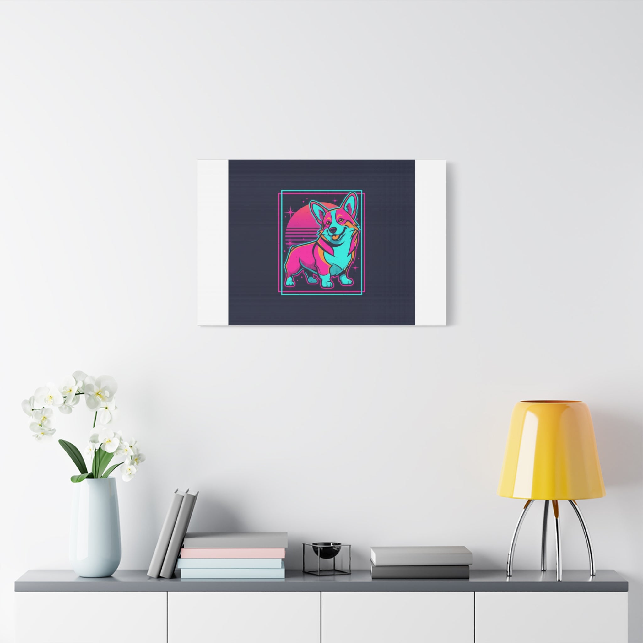 Platonic Love Corgi Canvas | Friendship Valentine, Galentine’s Wall Art