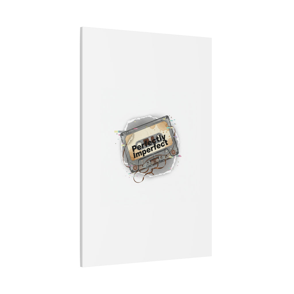 Perfectly Imperfect Cassette, Canvas Print | Analog Error, glitch art static