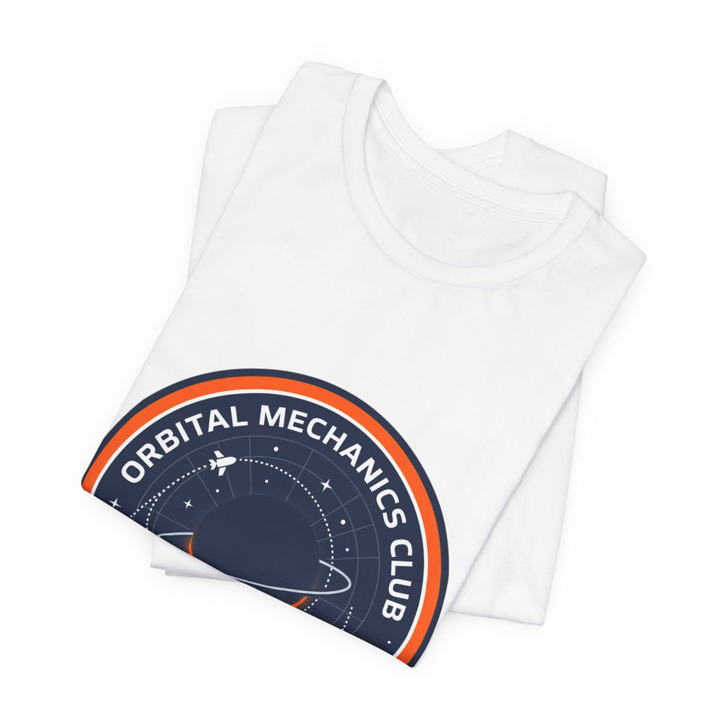 Orbital Mechanics Club Tee | mission patch, rocket science nerd