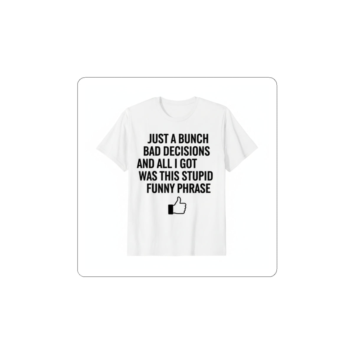 Self-Deprecating Quote Sticker | Sarcastic Introvert, Anxiety Humor