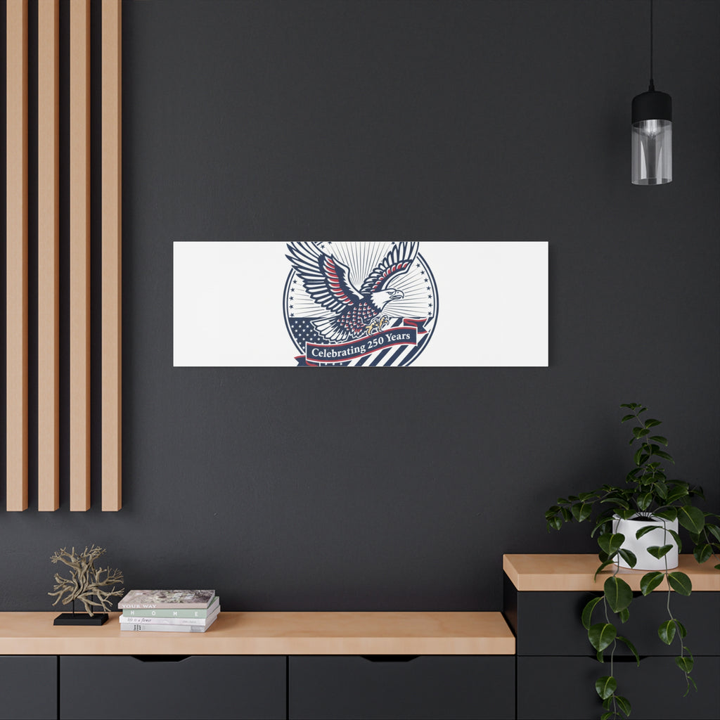 250th Anniversary Eagle Emblem Canvas | Semiquincentennial Americana