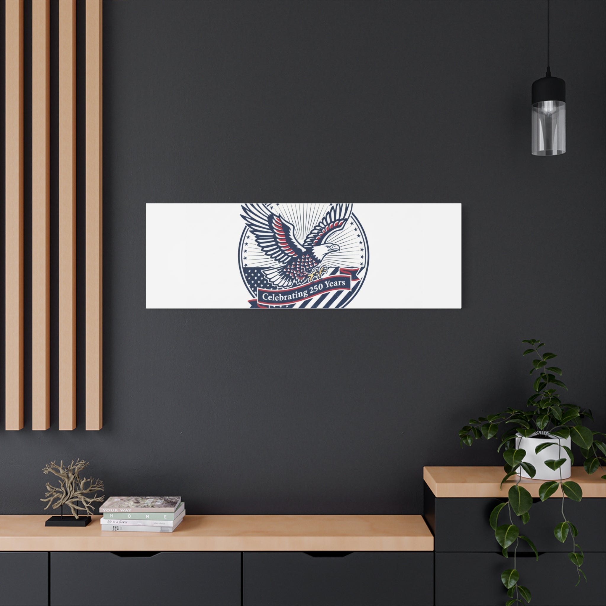 250th Anniversary Eagle Emblem Canvas | Semiquincentennial Americana