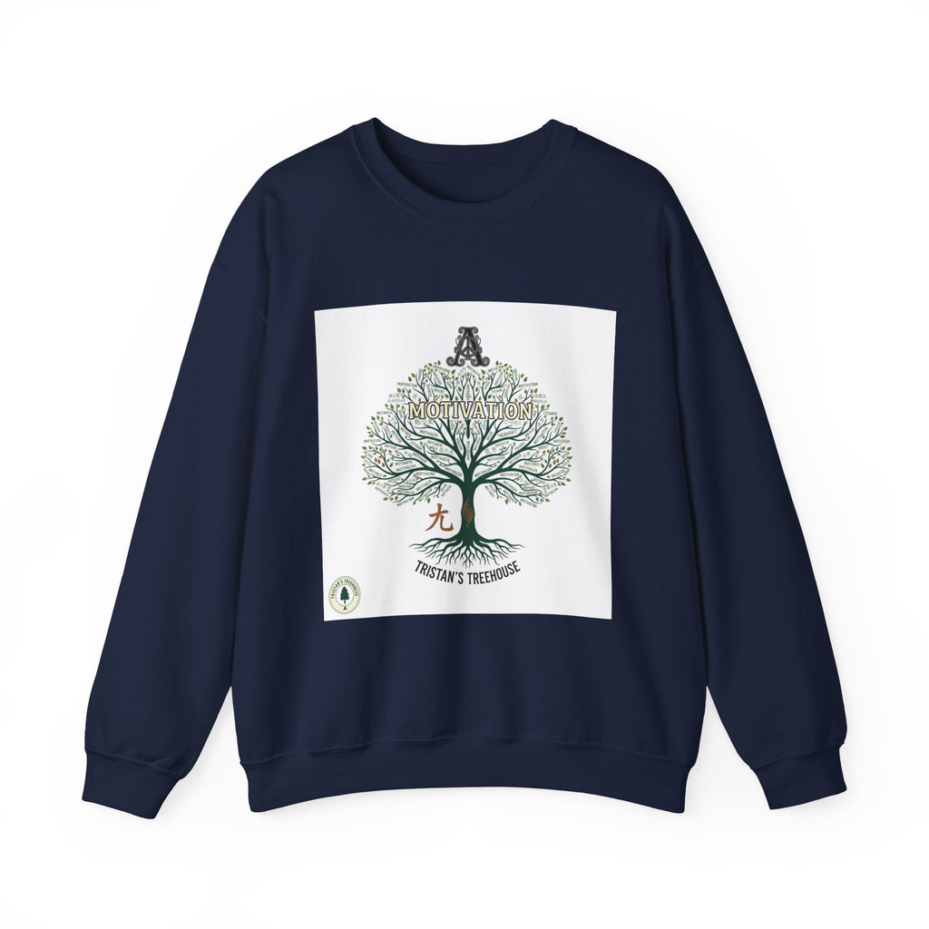 Handwritten Tree Doodle Sweatshirt | sketch aesthetic, handwritten message