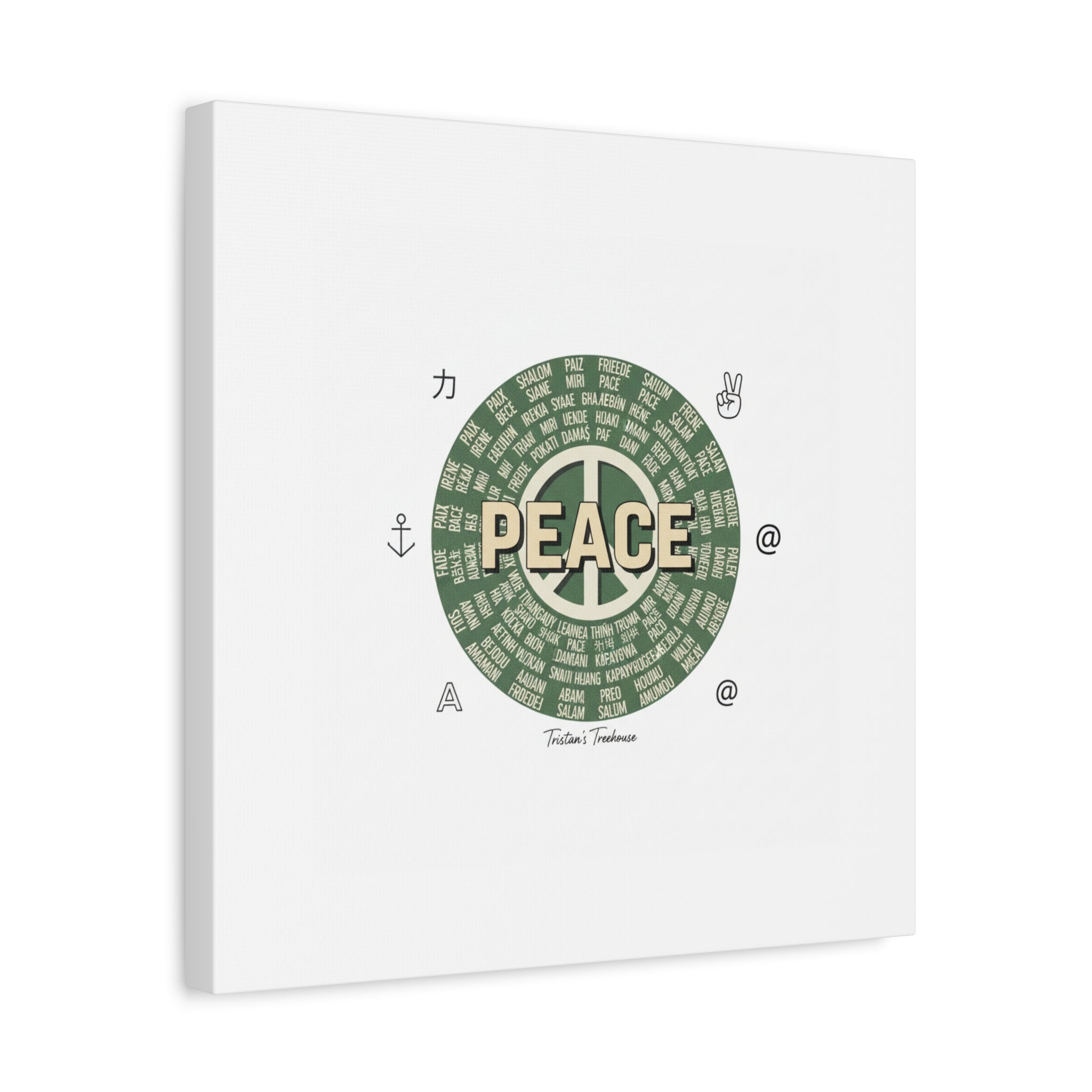 Peace doodle canvas | hand drawn sketch aesthetic, handwritten message