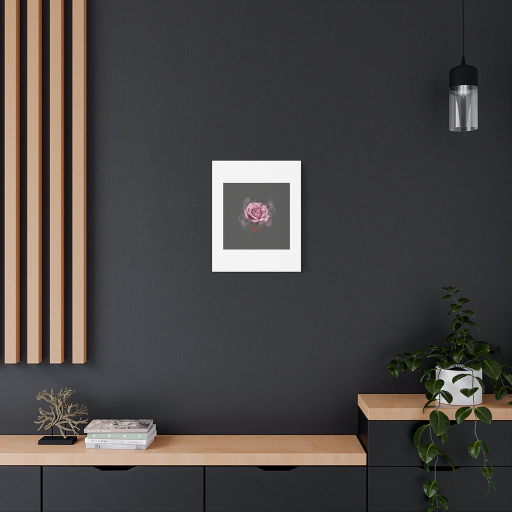 6 7 Valentine's Canvas | Viral Gothic Rose Wall Art | 6 7 Meaning Dark Romance