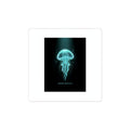 Bioluminescent Jellyfish Sticker | Neon Deep Sea Aesthetic, Glow Blob Design