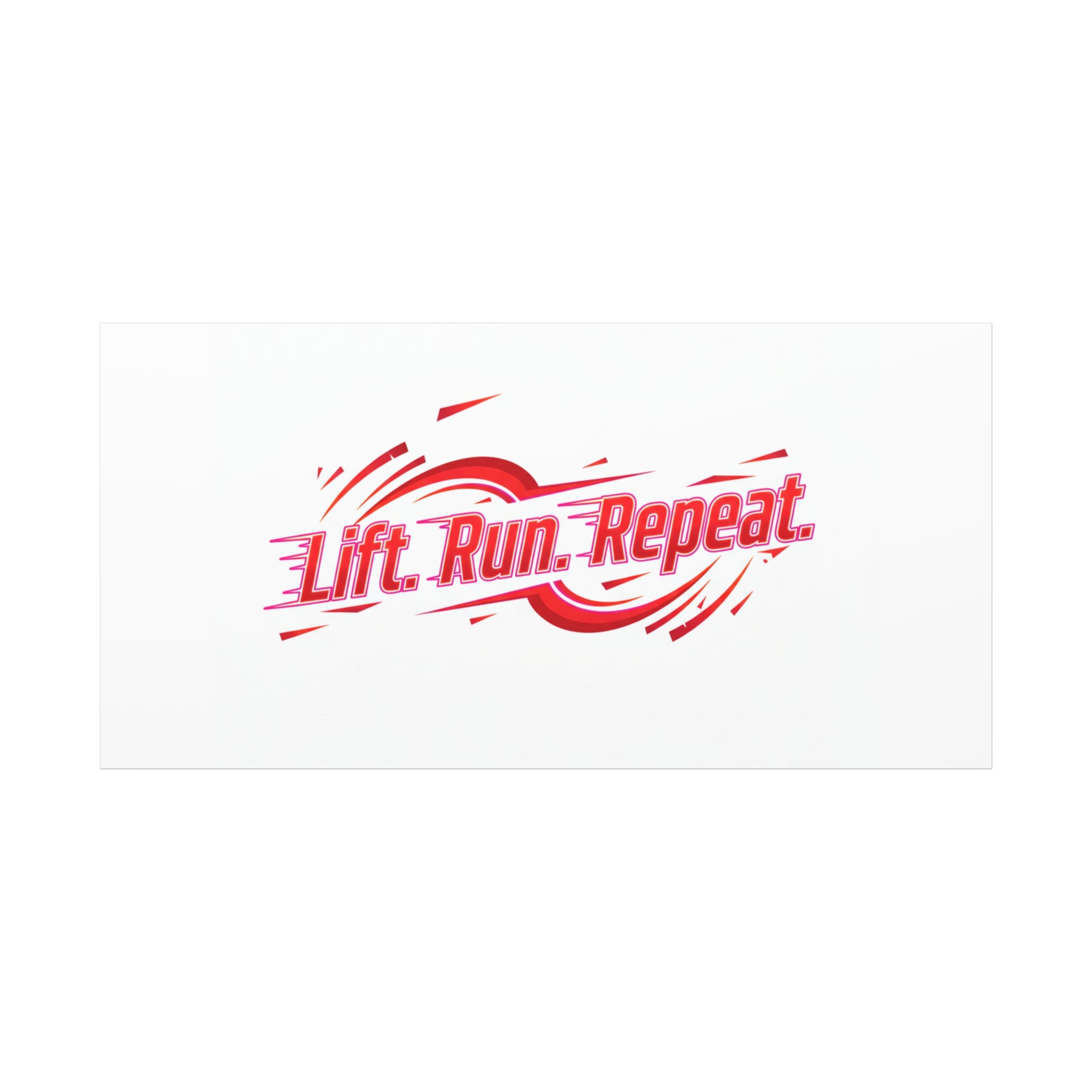 Lift Run Repeat Canvas | Fitness Wall Art, Gym Motivation