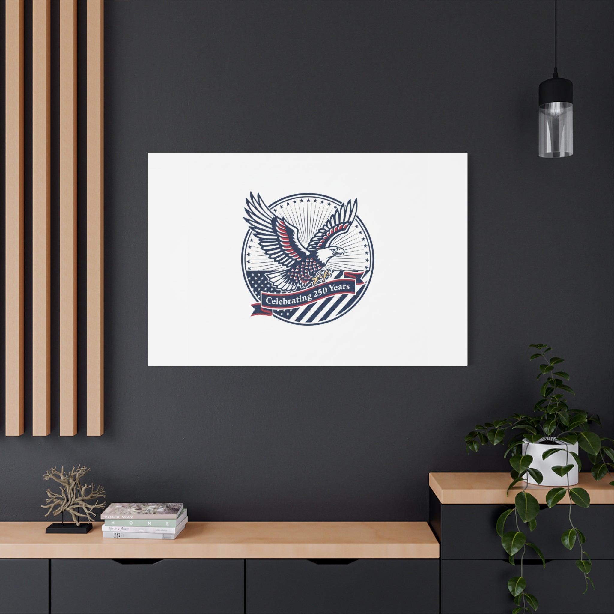 250th Anniversary Eagle Emblem Canvas | Semiquincentennial Americana
