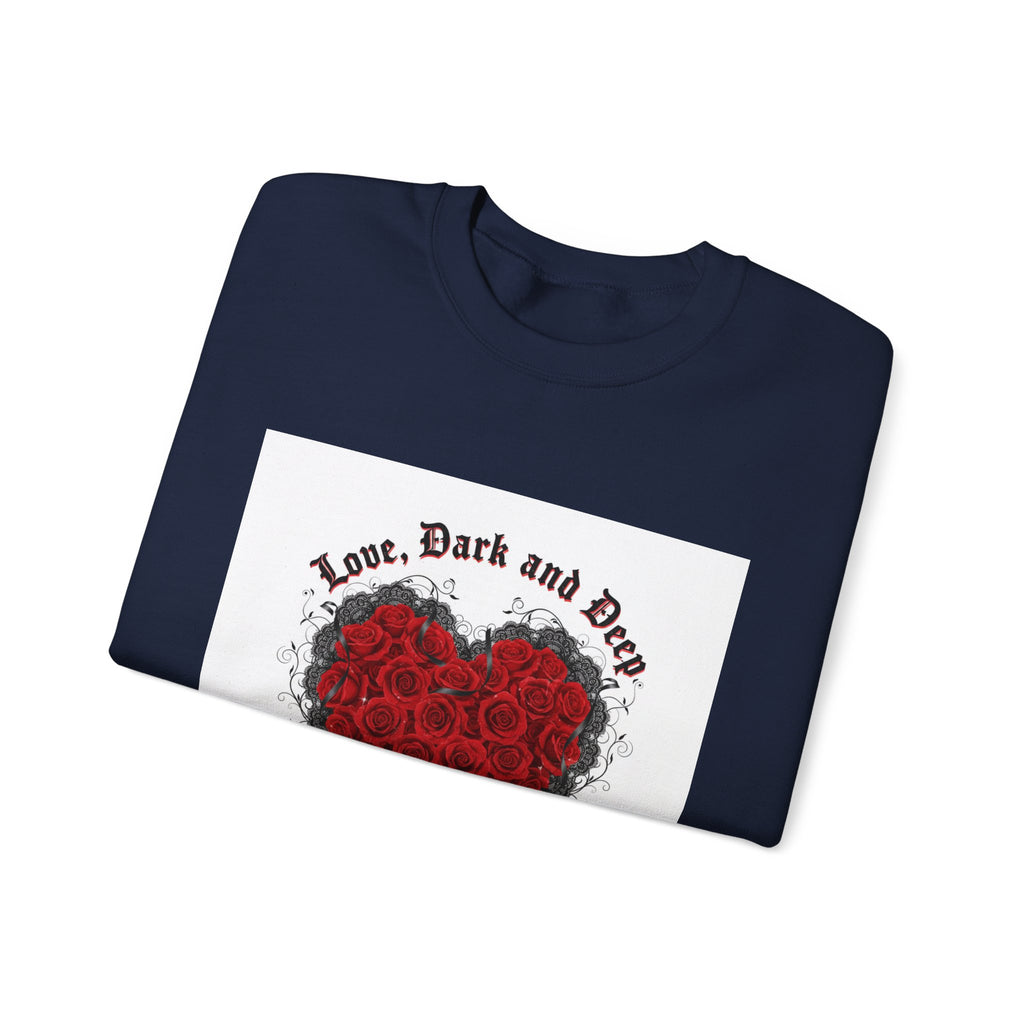 Gothic Rose Heart sweatshirt | New Romantic, 80s nostalgia