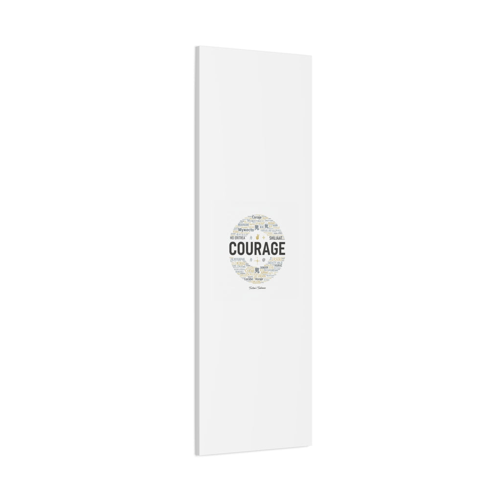 Courage Word Cloud Canvas | Fresh-Start Minimalism art print