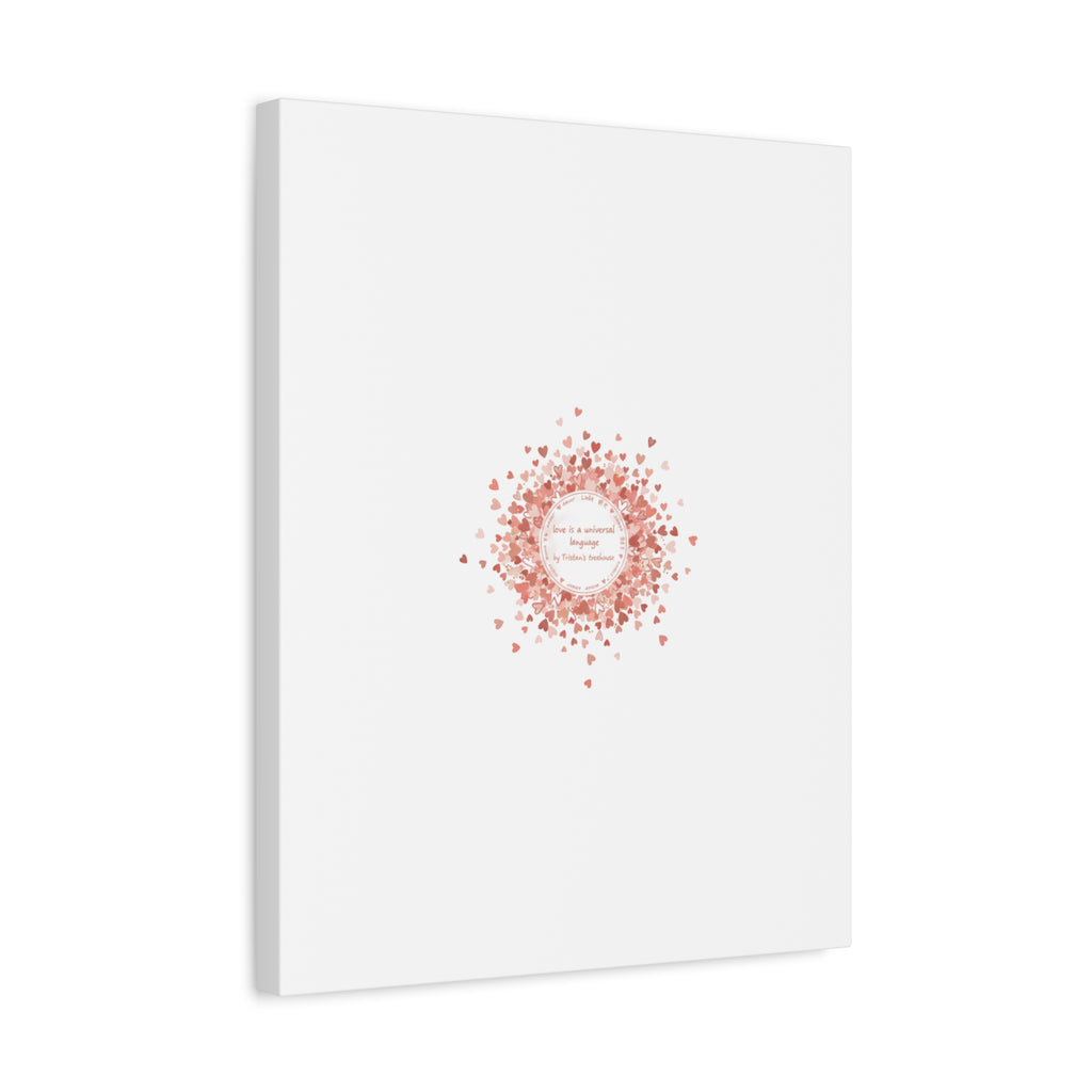 Tiny Heart Confetti Canvas | Matte Stretched Wall Art