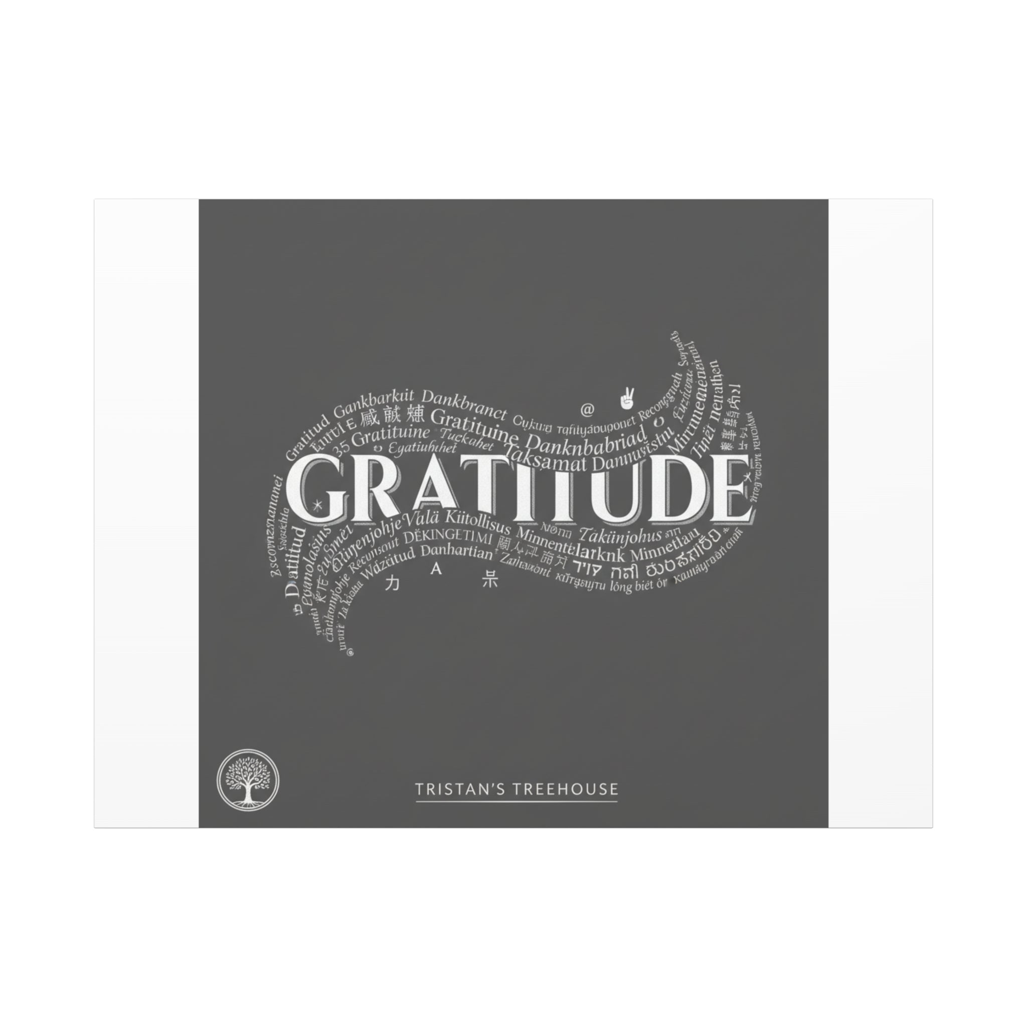 Gratitude Wall Art Matte Canvas | Tiny Treats, sweet uplifting print