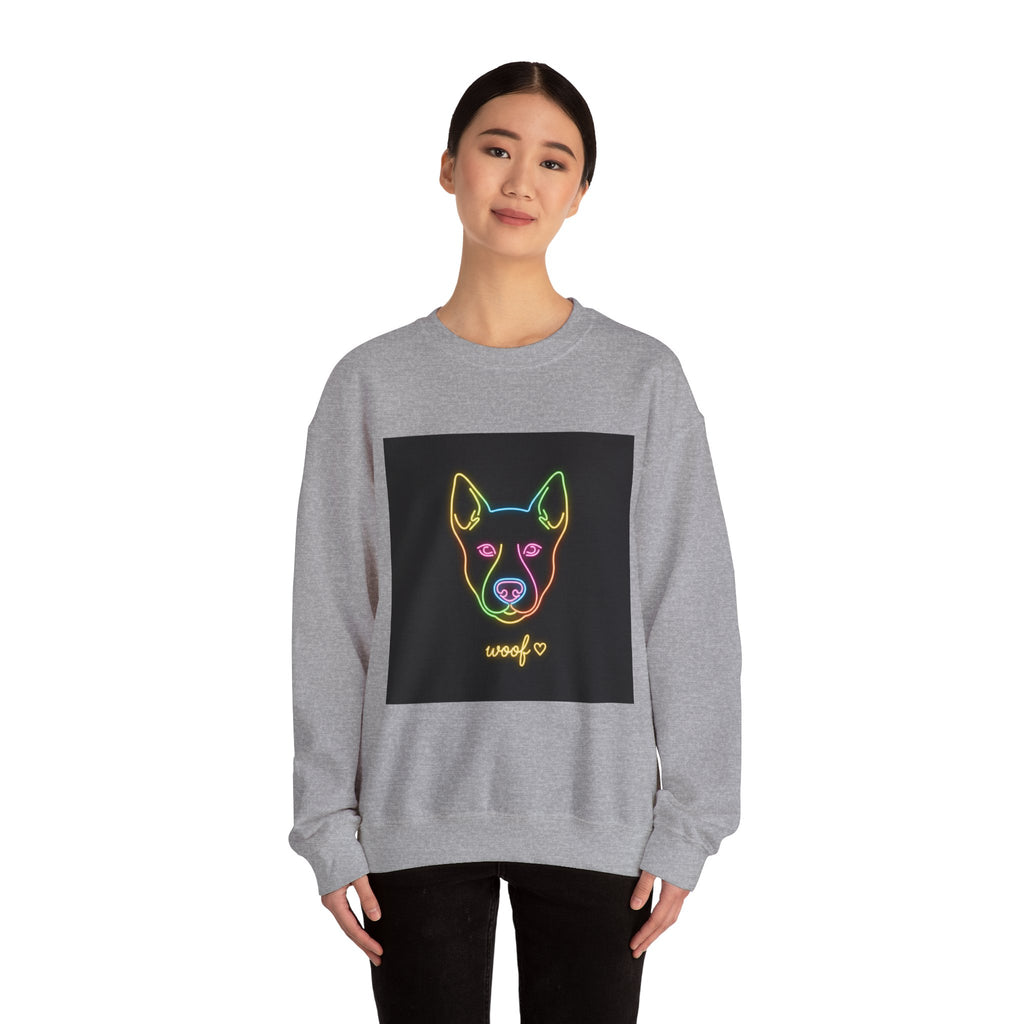 Funny Dog Meme Sweatshirt | Neon Doggo Graphic, Dog Mom Gift, Internet Dog Humor
