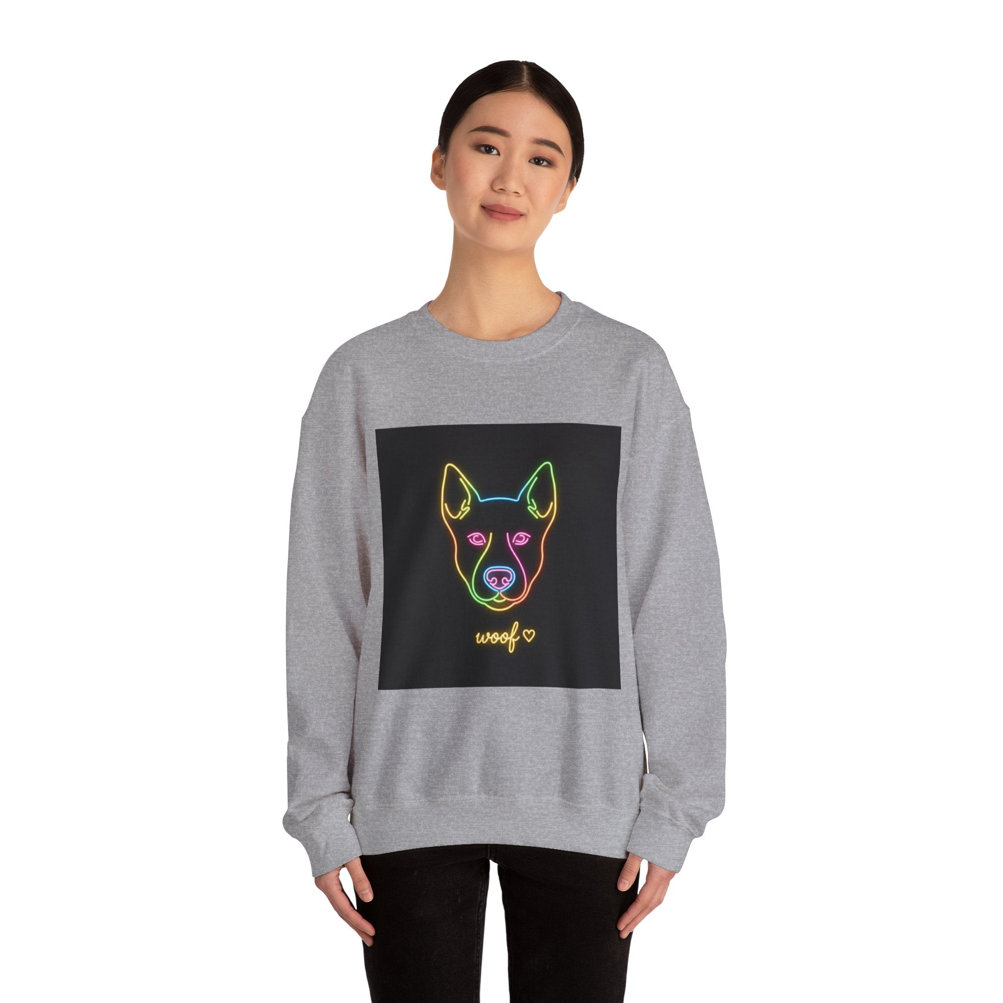 Funny Dog Meme Sweatshirt | Neon Doggo Graphic, Dog Mom Gift, Internet Dog Humor