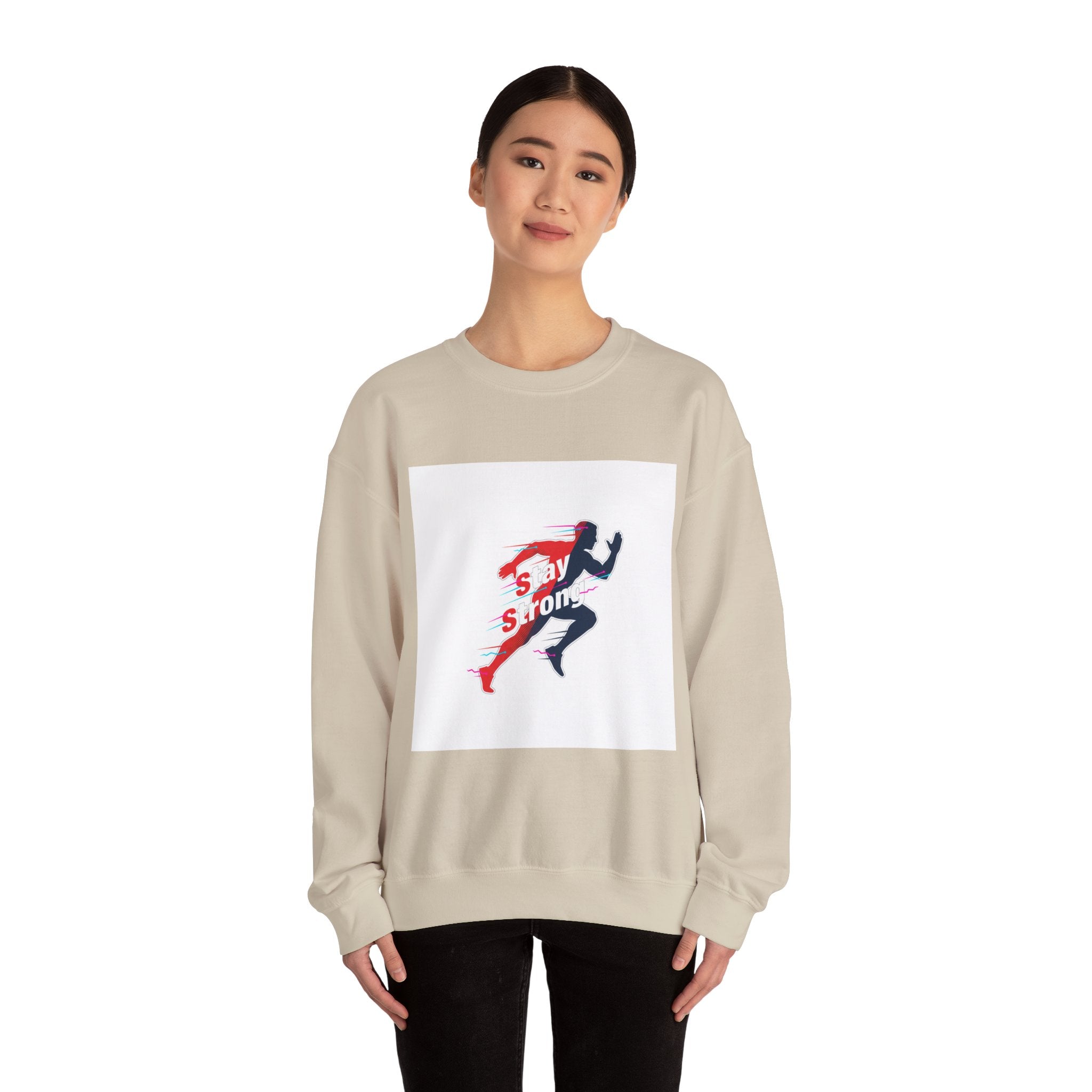 Stay Strong Runner Sweatshirt | Fitness Motivation, Activewear Workout