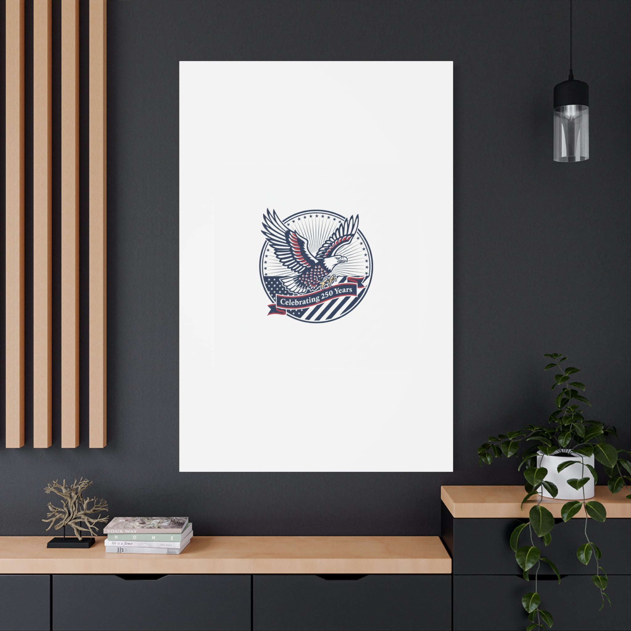 250th Anniversary Eagle Emblem Canvas | Semiquincentennial Americana