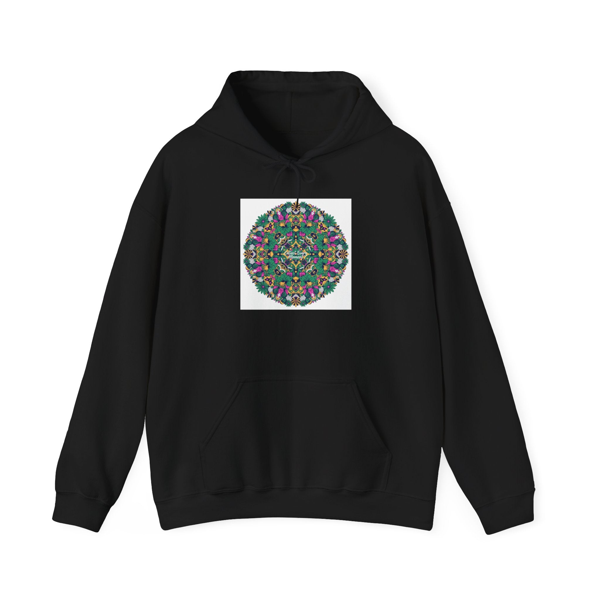 Psychedelic Botanical Mandala Hoodie | Festival Art Sweatshirt