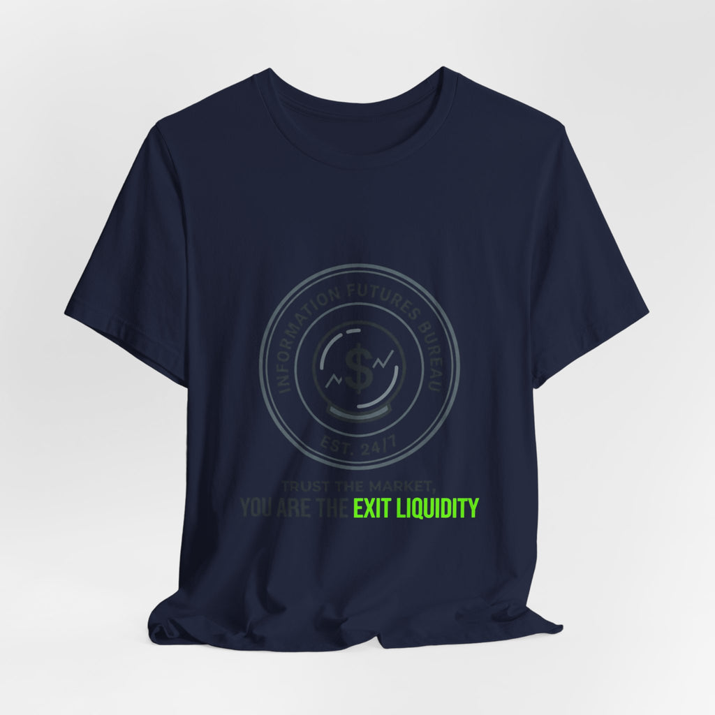 Exit Liquidity Tee | insider trading satire, prediction markets, finance humor