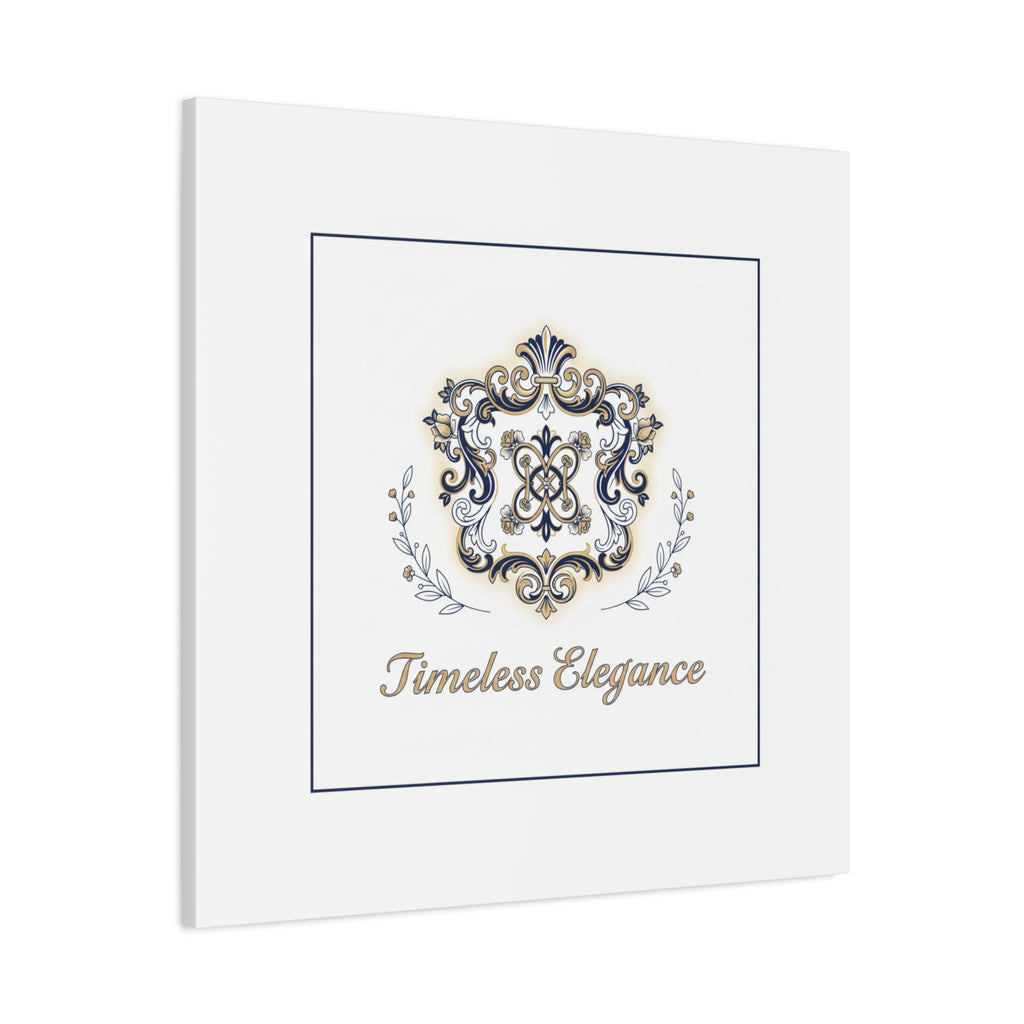 Ornate Brooch Emblem Canvas | Vintage Formalwear Accents, Baroque Print