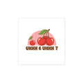 Retro Cherry Illustration Sticker | Kawaii Fruit Vintage Cherry Design