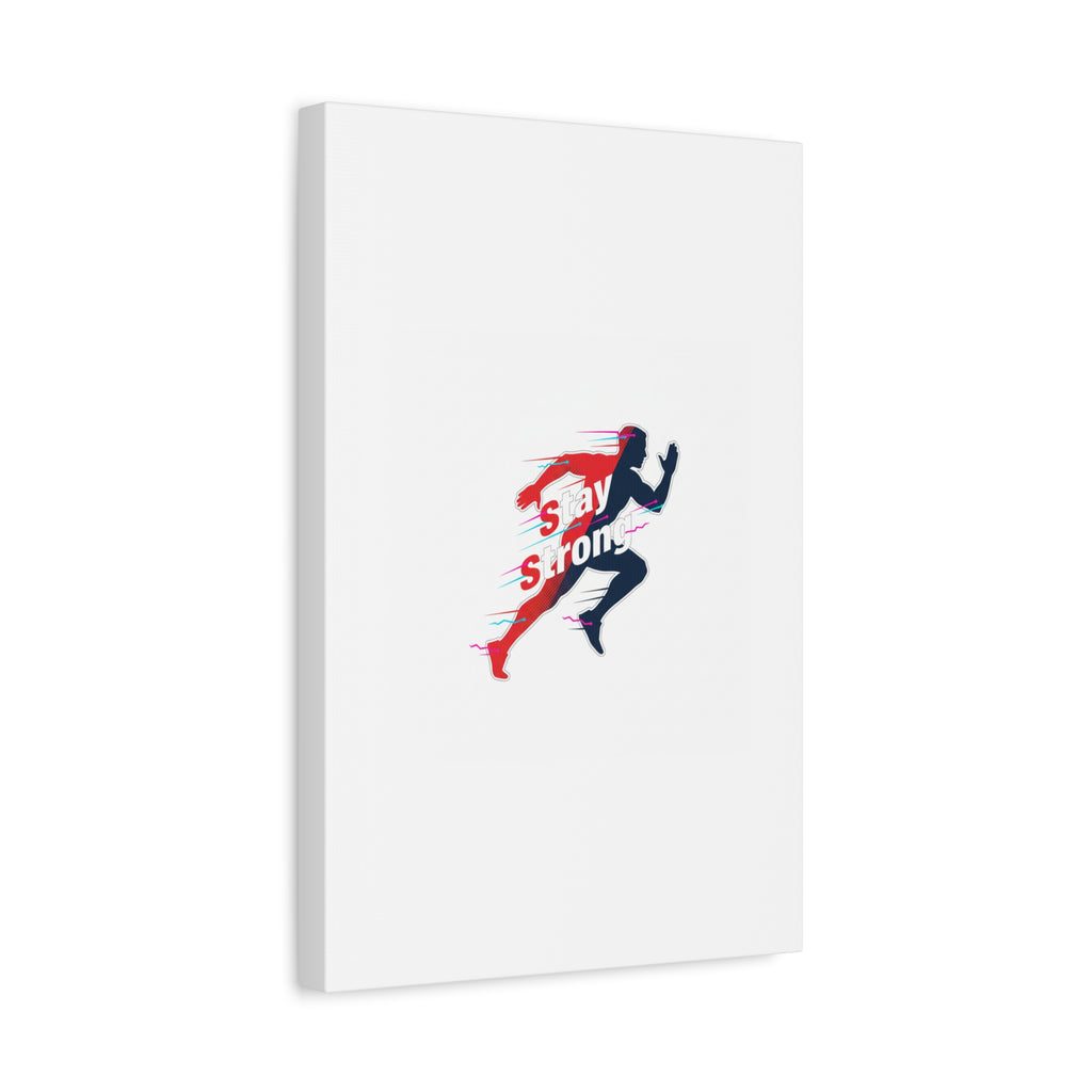 Stay Strong Runner Canvas | Fitness Motivation, Gym Wall Art