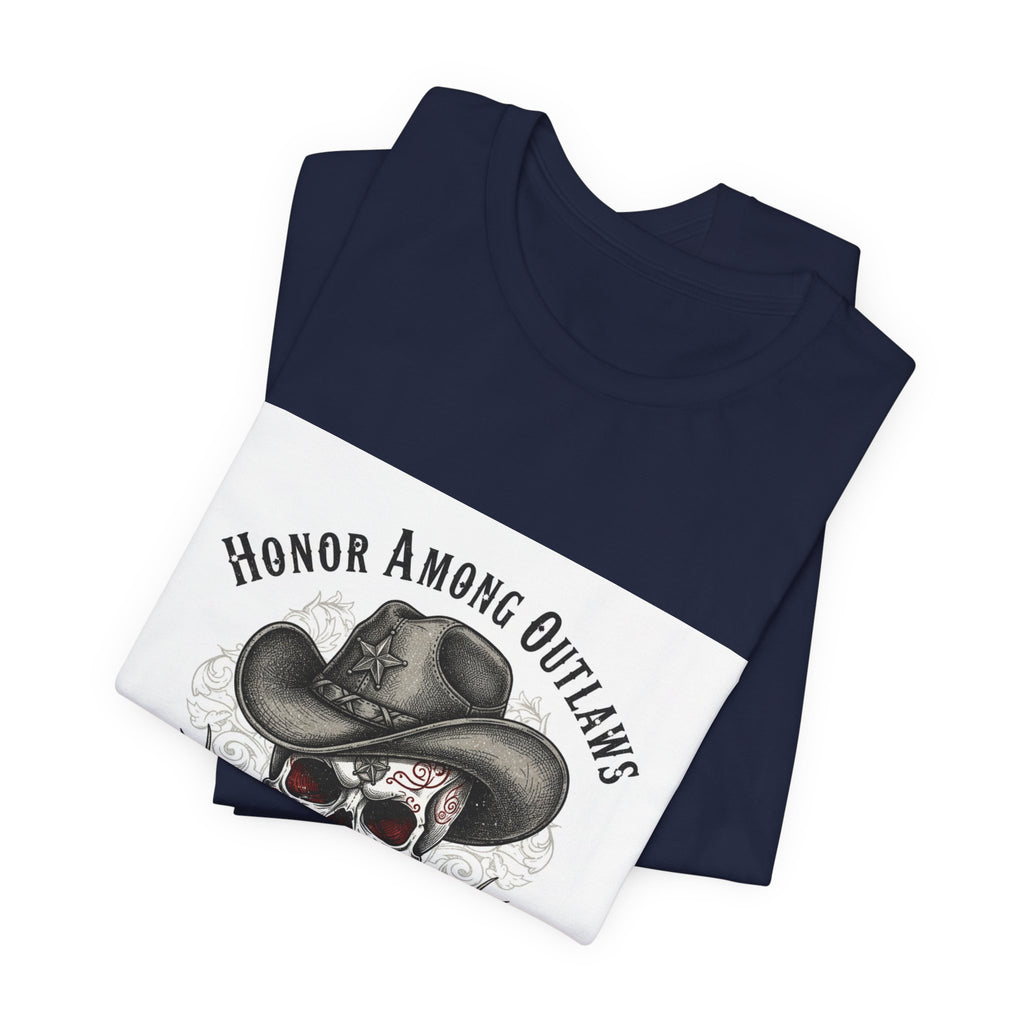 Western Skull Art Tee | cowboy horror shirt, gothic Americana