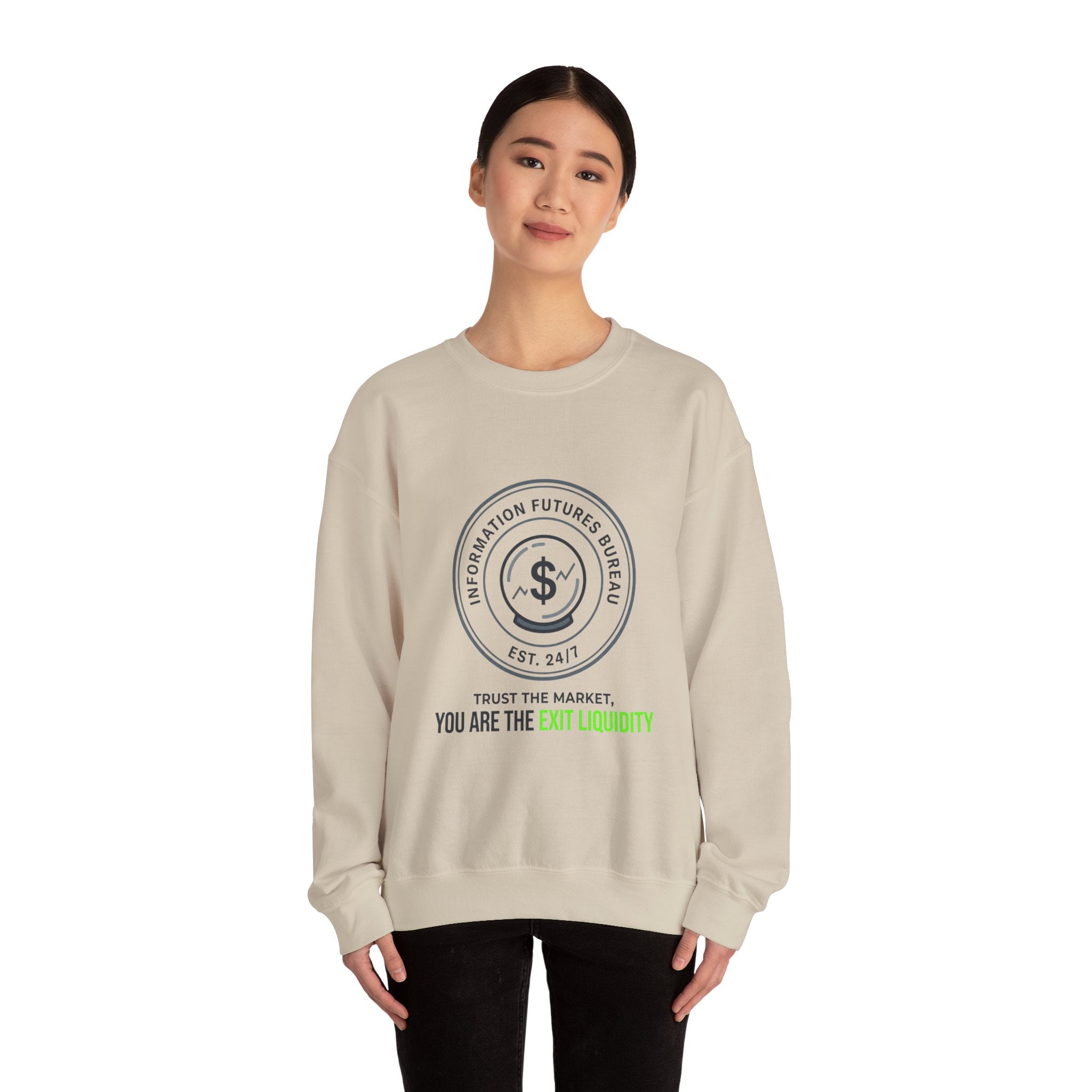 You Are The Exit Liquidity Sweatshirt | insider trading satire, market cynicism