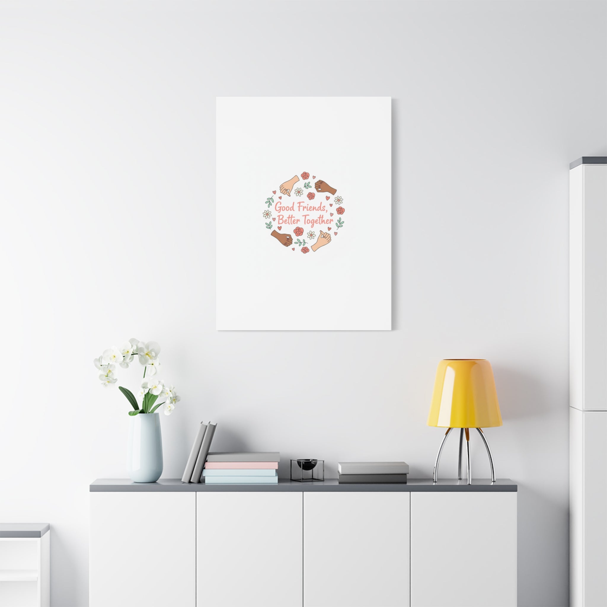 Good Friends Better Together Canvas | Friendship Valentine, Platonic Love