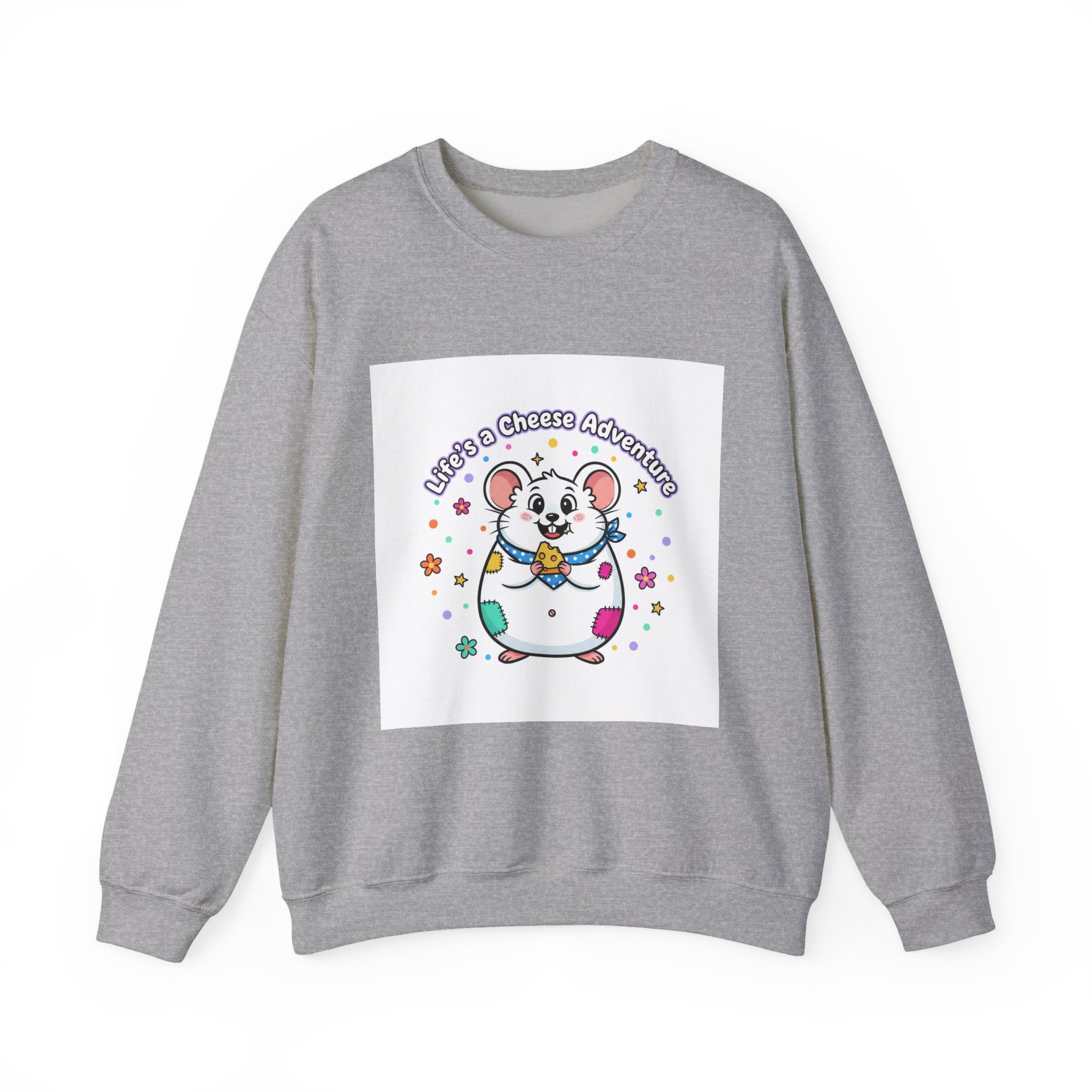 Mouse Cheese Adventure Sweatshirt | Rodent-Core, quirky animal pride